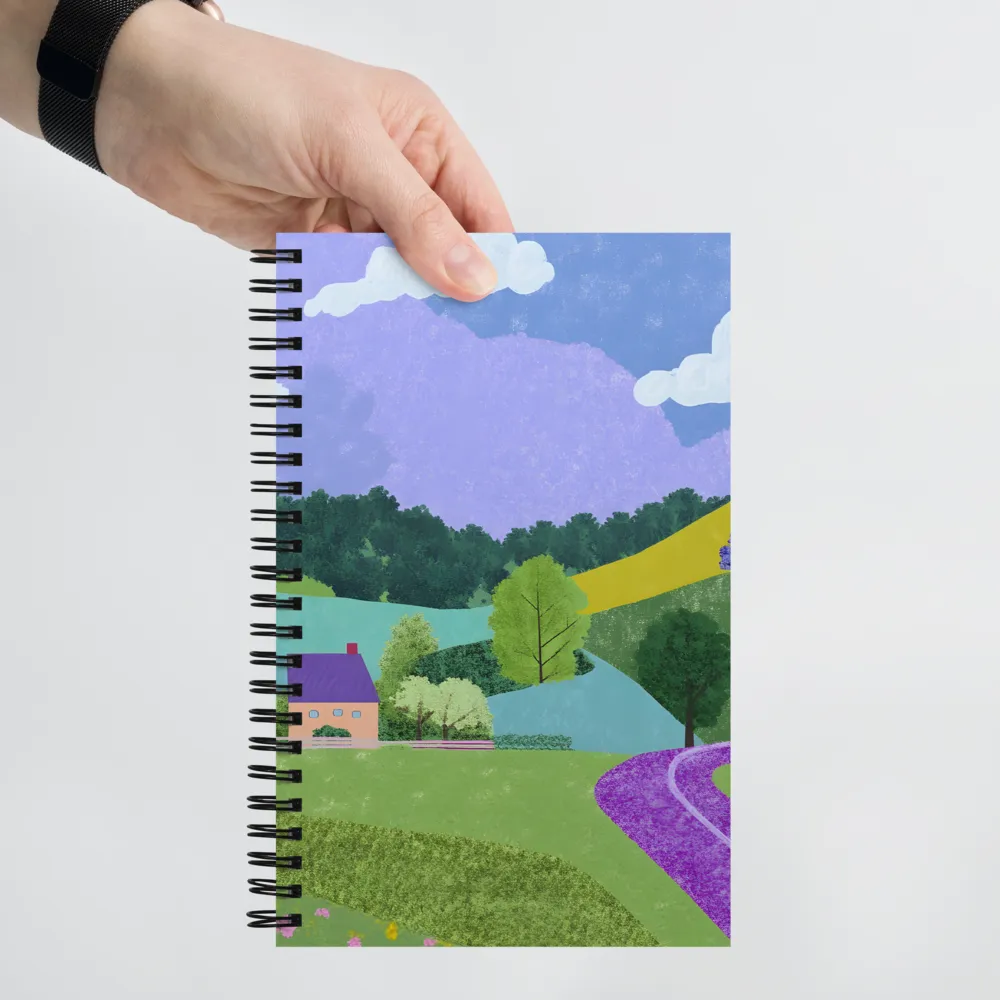 Whispers of a Serene Landscape | Spiral Notebook