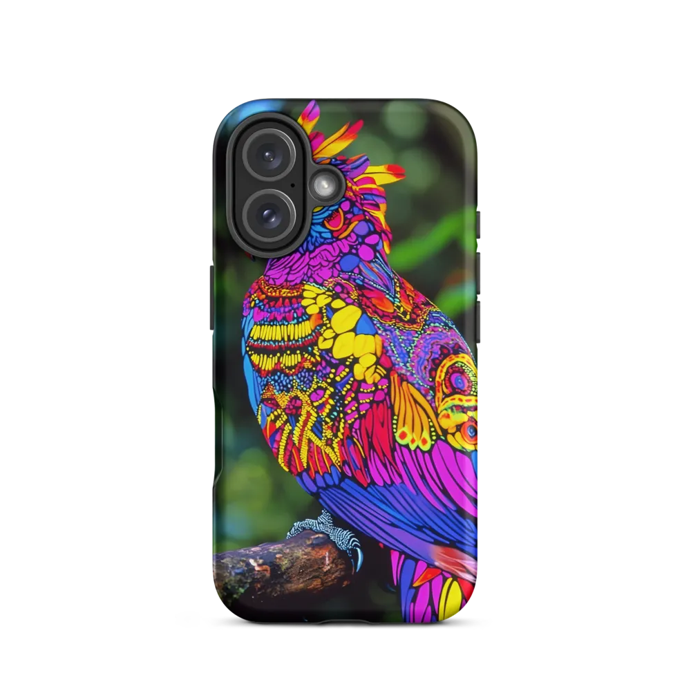 Vibrant Psychedelic Parrot | Phone Case