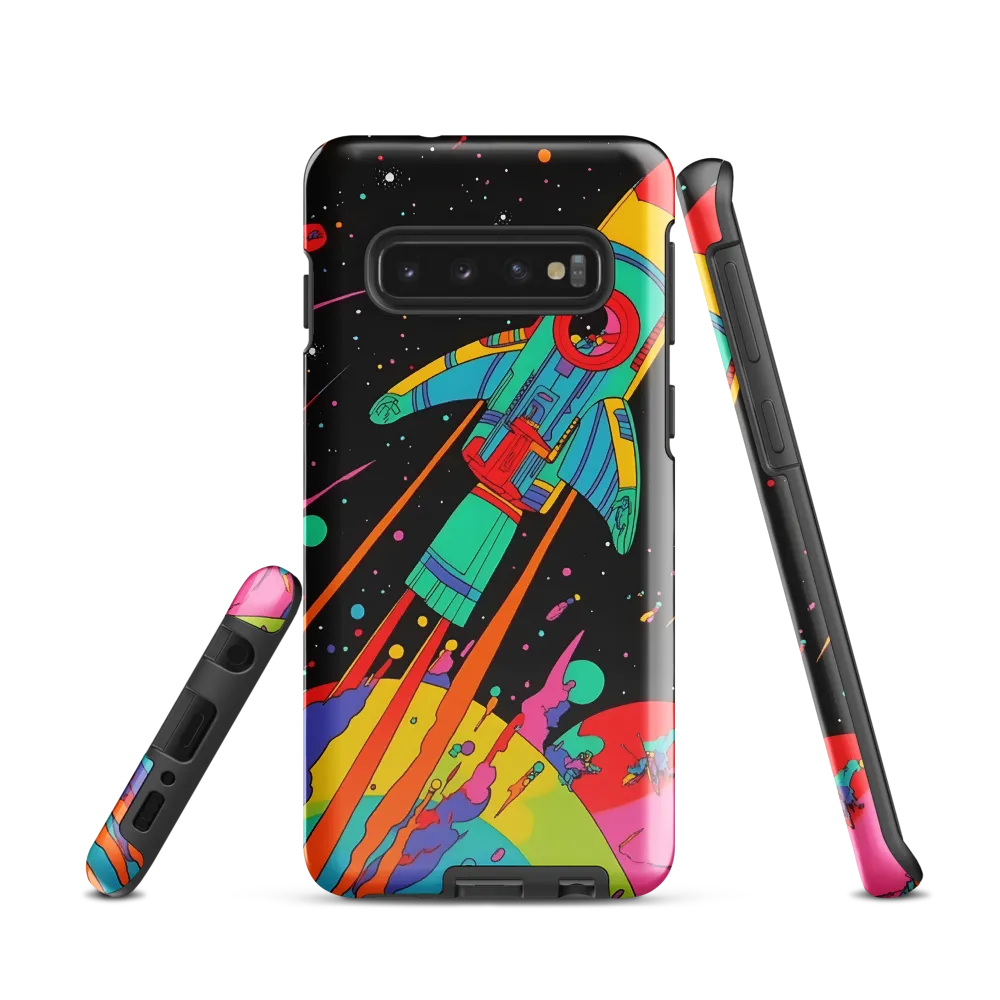 Cosmic Voyage: The Neon Lift-Off