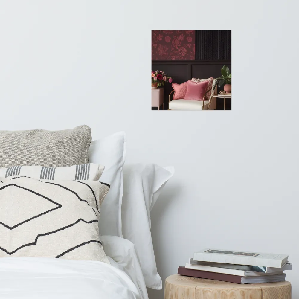 Elegance in Contrast: A Modern Interior Design | Poster | 14″×14″