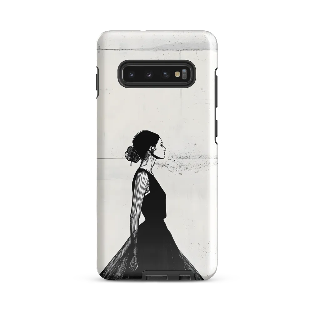 Elegance in Monochrome | Phone Case |  S10 Plus | Tough Case | Glossy