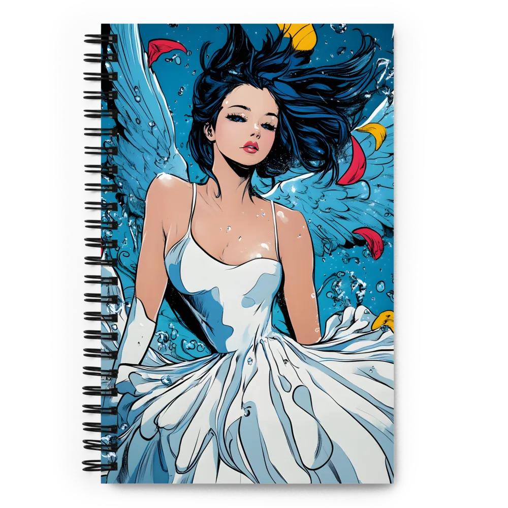 Ethereal Elegance Underwater | Spiral Notebook