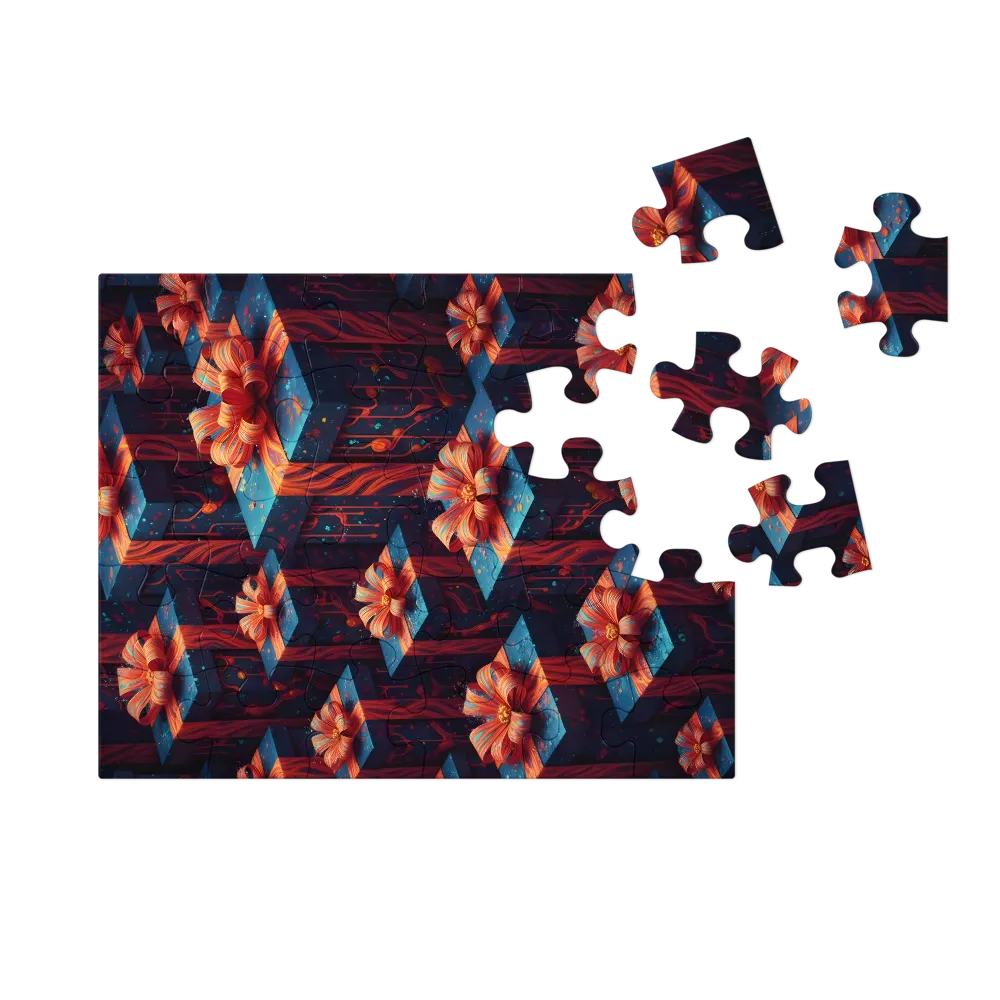 Midnight Gift Boxes 
 Jigsaw Puzzle in Tin Box