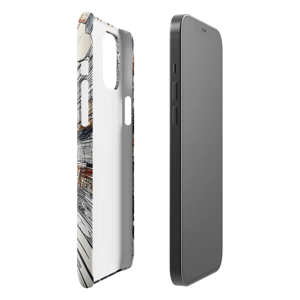 Urban Symphony: Aerial View of Life | Phone Case |  12 Pro Max | Snap Case | Glossy