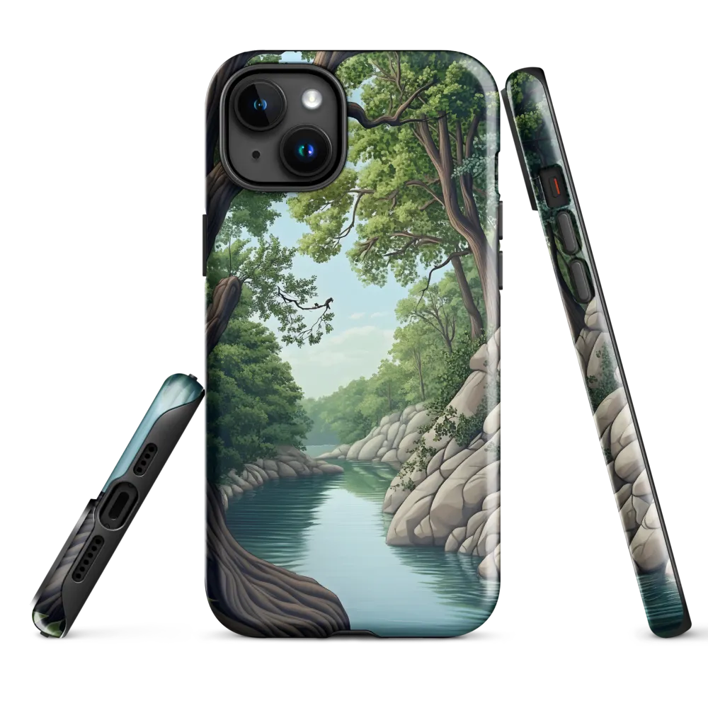 Tranquil Reflections: A Serene River Landscape