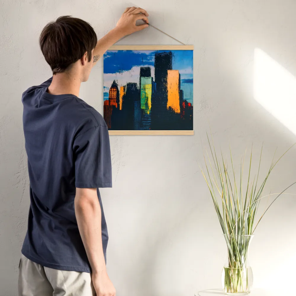 Reflections of Tranquility | Poster With Oak Wood Hanger | 16″×16″