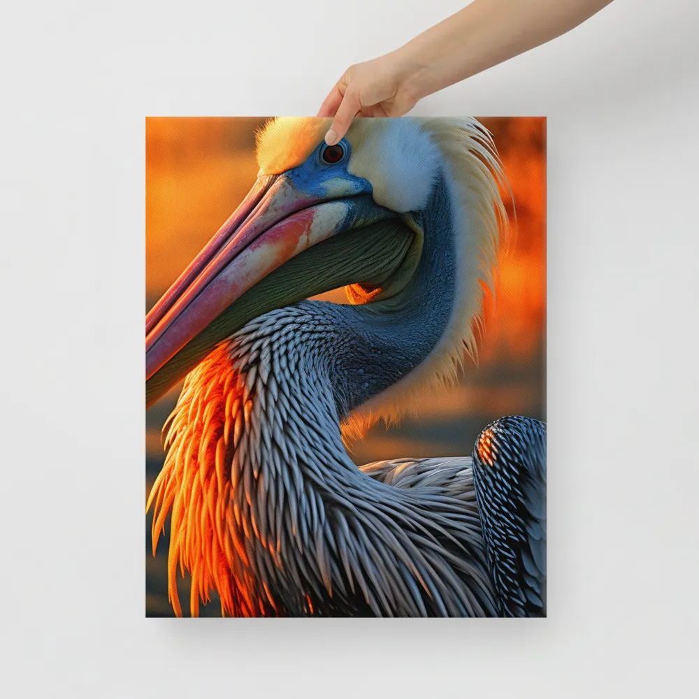 Elegance of the Pelican at Sunset