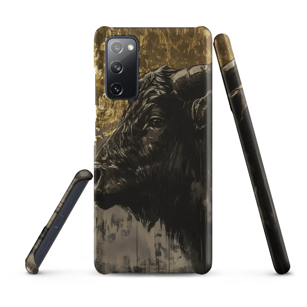 Majestic Bull Against the Golden Horizon | Phone Case |  S20 FE | Snap Case | Matte