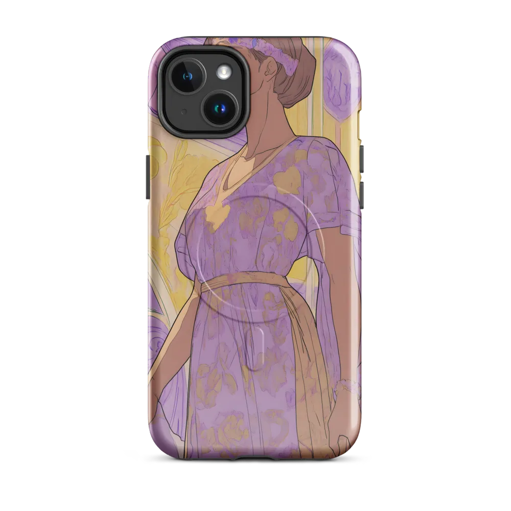 Elegance in Floral Harmony | Phone Case |  14 Plus | MagSafe® Tough Case | Glossy