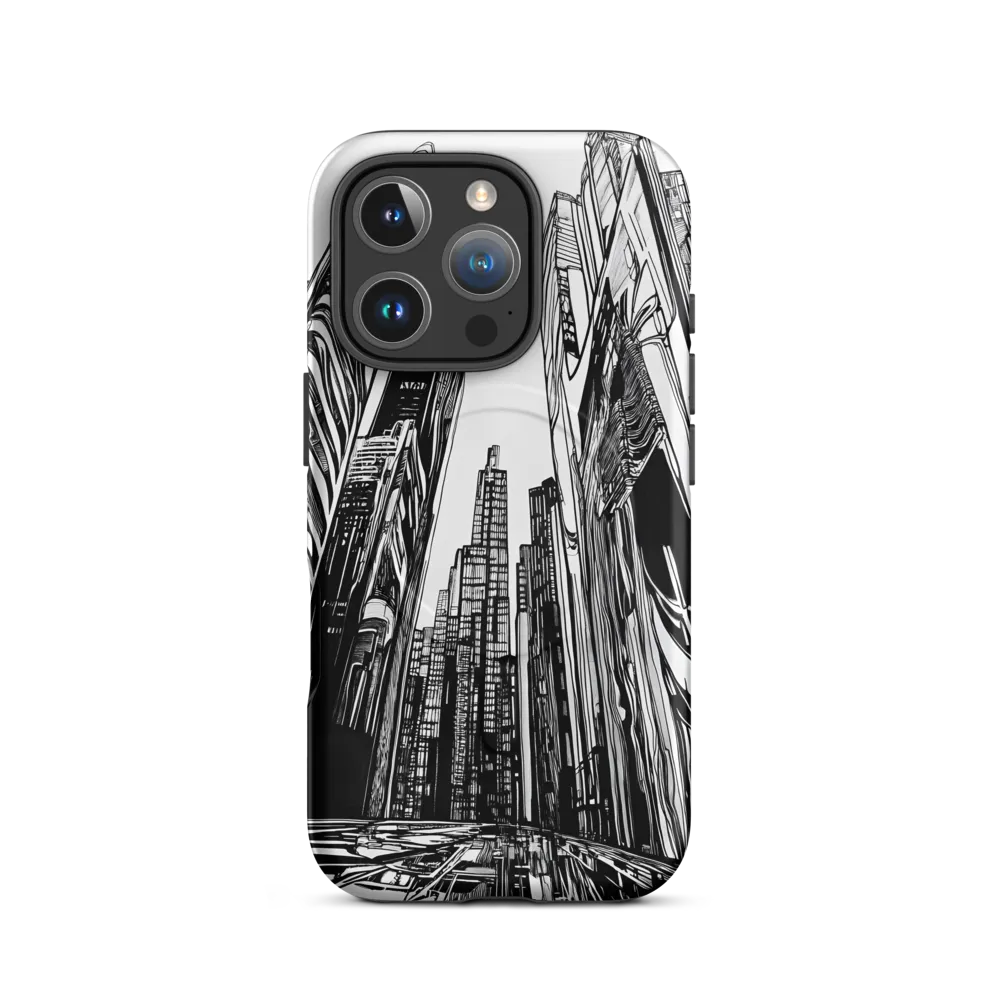 Urban Echoes: A Line Art Journey