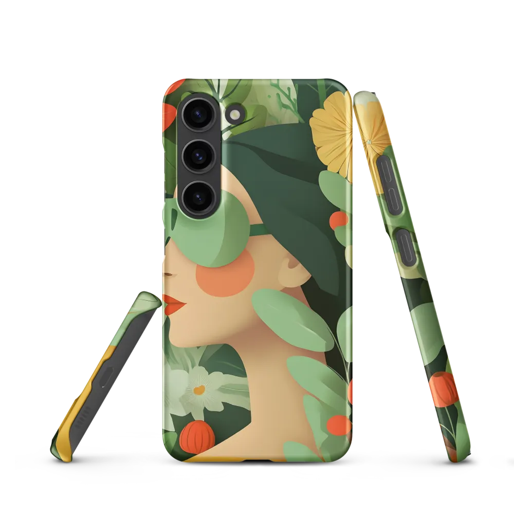 Nature's Serenity: A Modern Portrait | Phone Case |  S23 | Snap Case | Matte