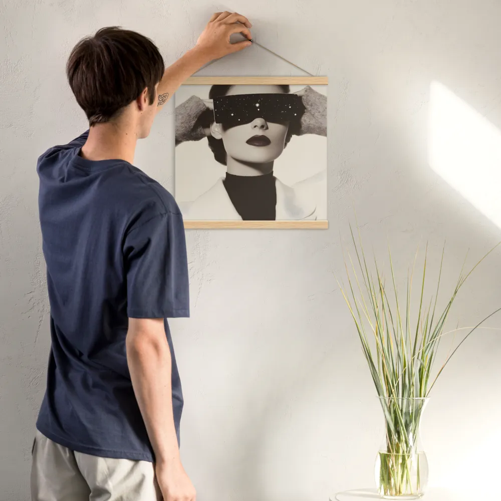 Celestial Elegance | Poster With Oak Wood Hanger | 16″×16″
