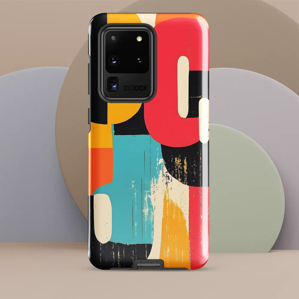 Colorful Curves: Numbers in Harmony | Phone Case |  S20 Ultra | Tough Case | Glossy