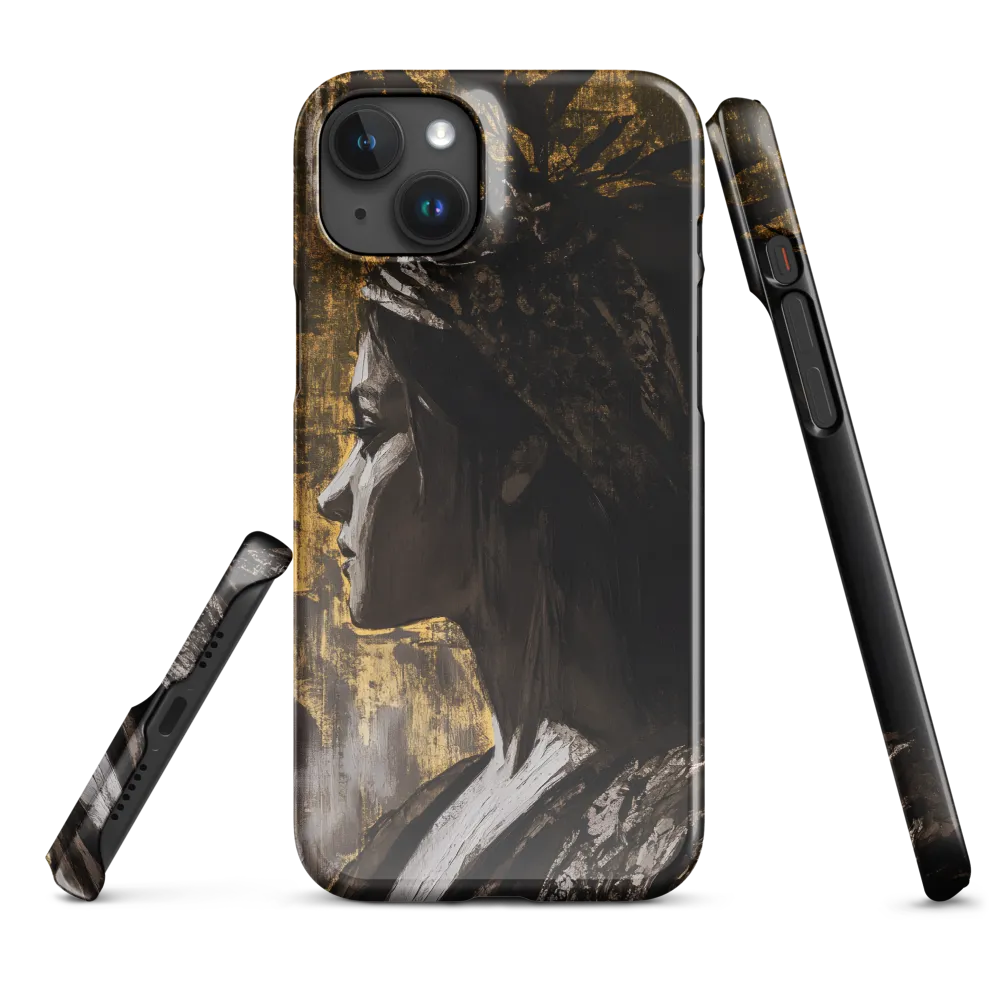 Golden Elegance: A Modern Profile Portrait