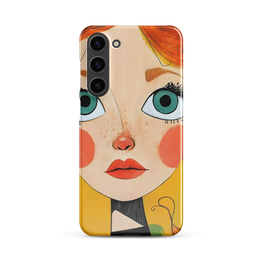 Whimsical Portrait of a Girl | Phone Case |  S23 Plus | Snap Case | Glossy