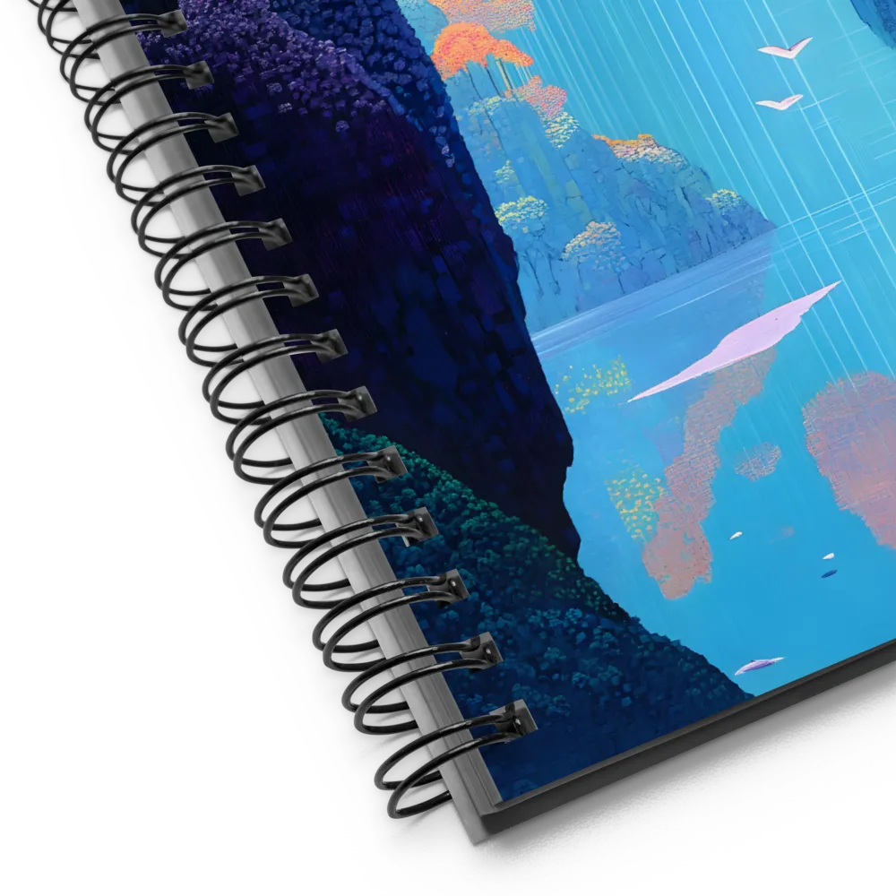 Whispers of a Surreal Cascade | Spiral Notebook