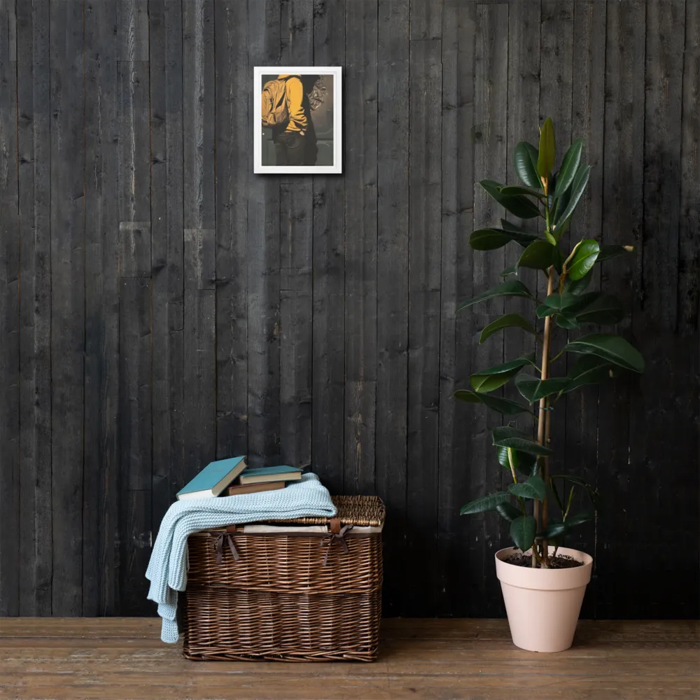 Silent Reflection | Canvas with White Frame | 8″×10″