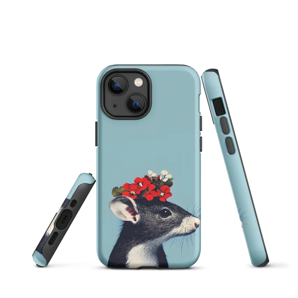 Whimsical Flora: A Mouse's Floral Crown