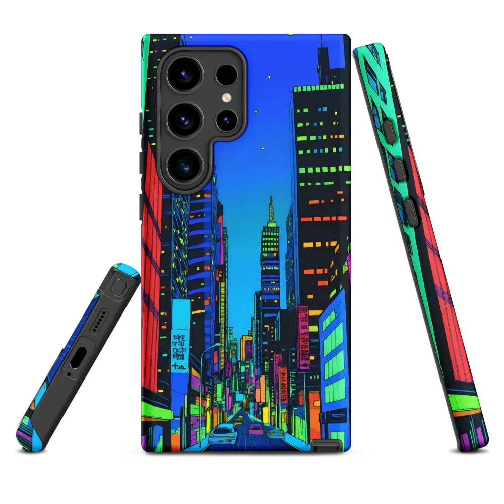 Neon Dreamscape: A Futuristic City at Dusk
