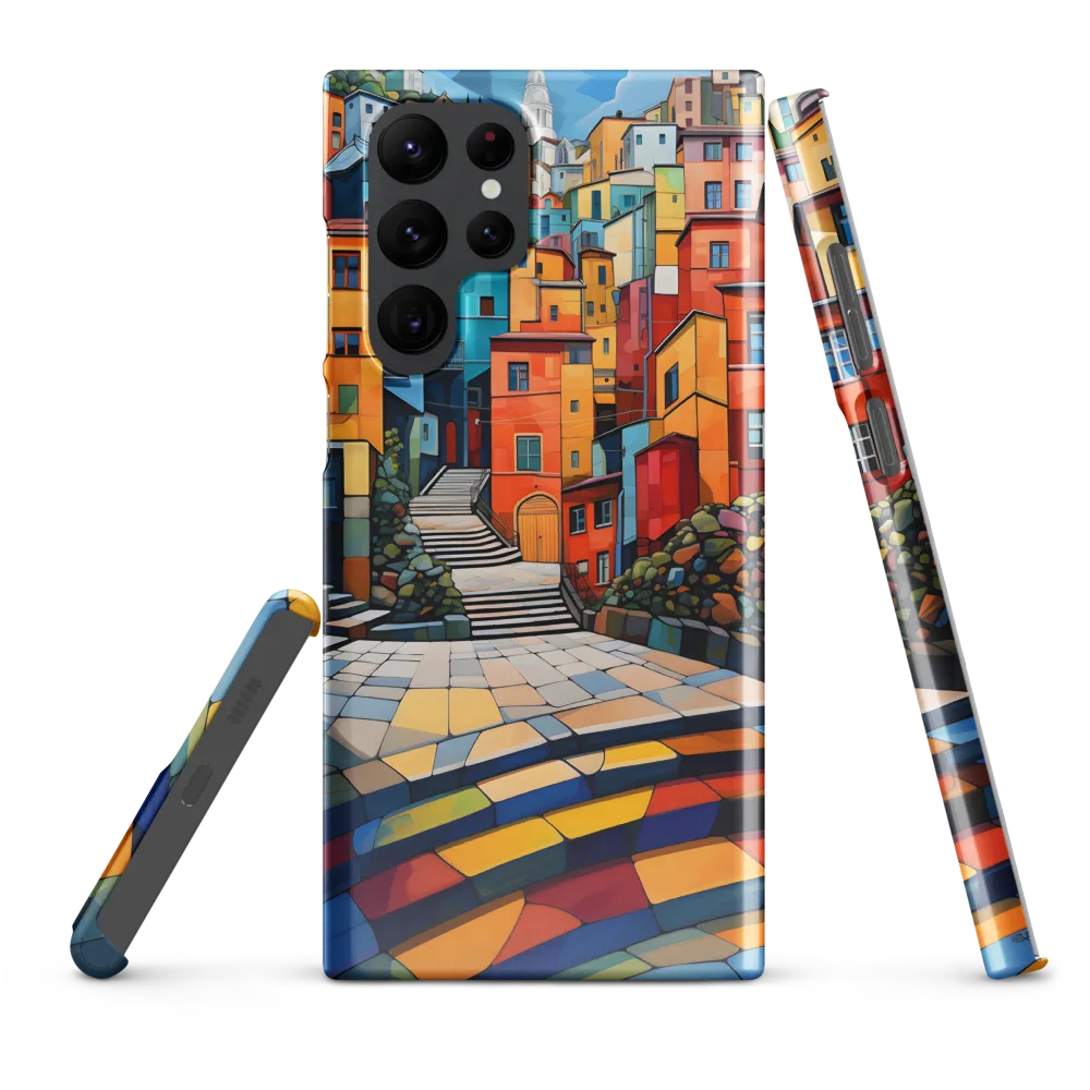 Vibrant Village: A Cubist Journey