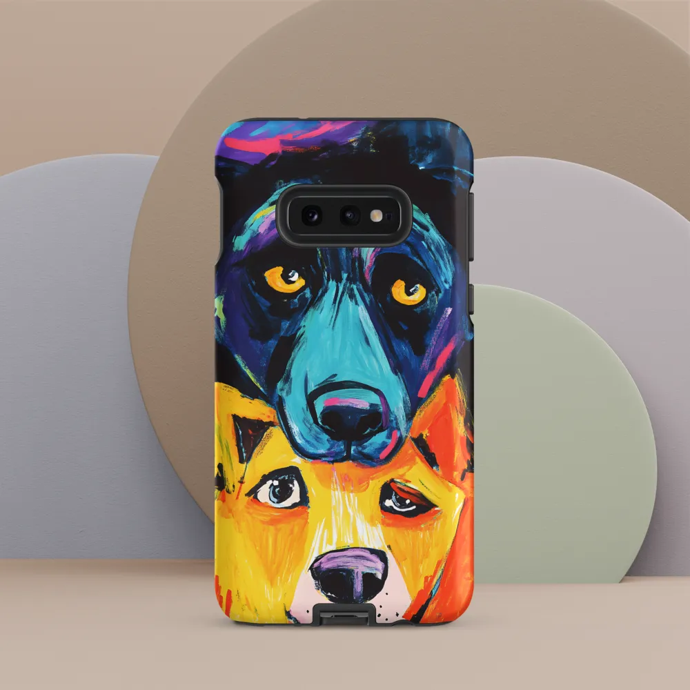 Vibrant Companions: An Expression of Canine Spirit | Phone Case |  S10e | Tough Case | Matte