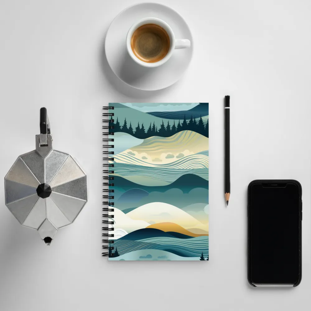 Harmonic Landscapes | Spiral Notebook