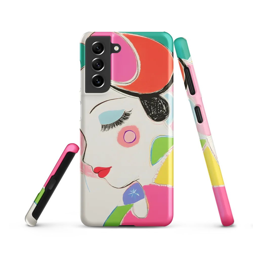 Whimsical Portrait in Colorful Abstraction