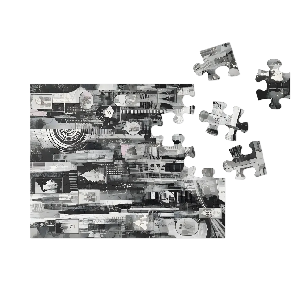 City Calendar Collage 
 Jigsaw Puzzle in Tin Box