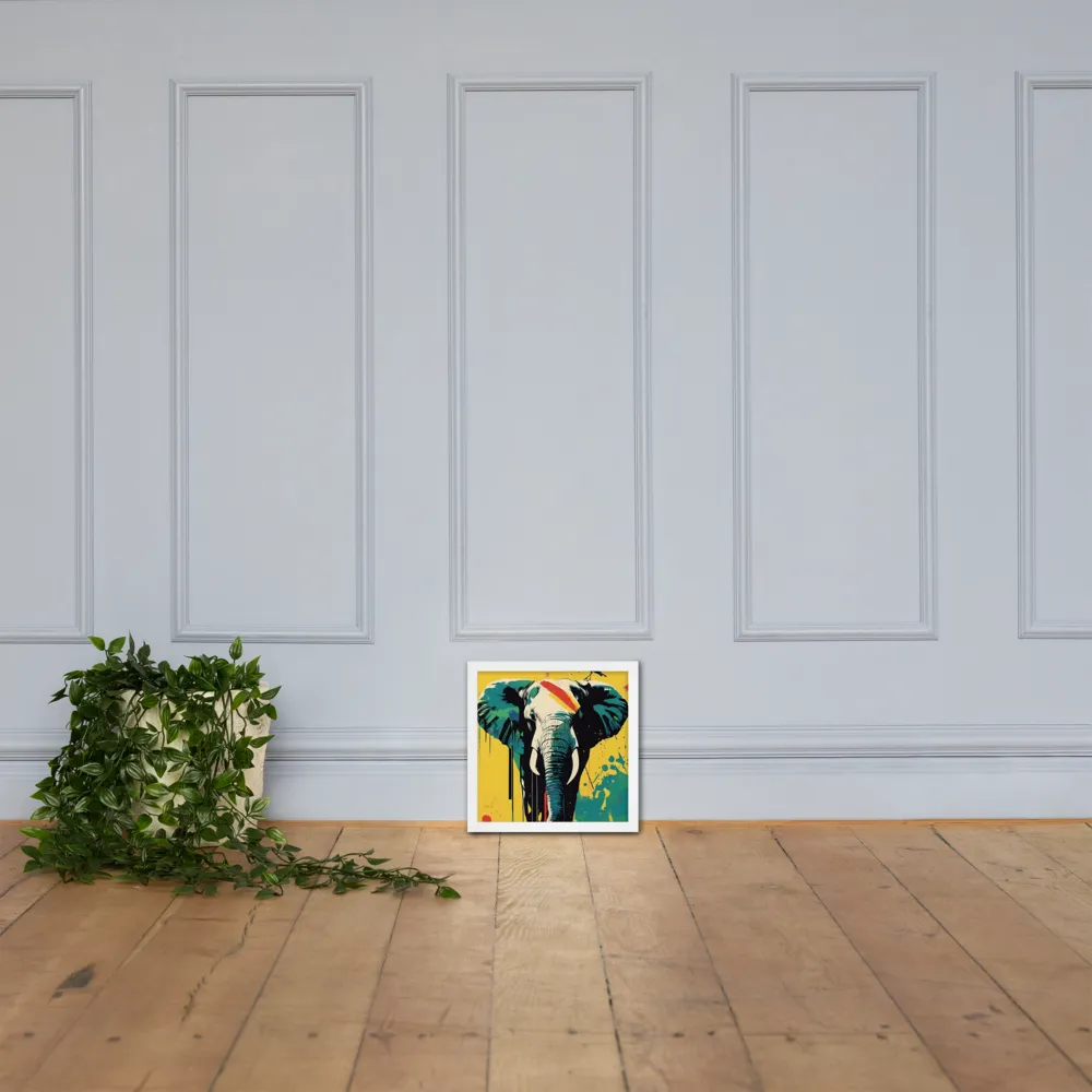 Elegance of the Wild: A Colorful Harmony | Poster with White Frame | 12″×12″