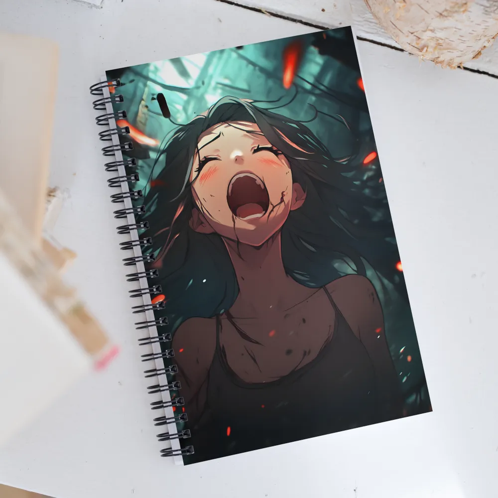 Scream of Pain | Spiral Notebook