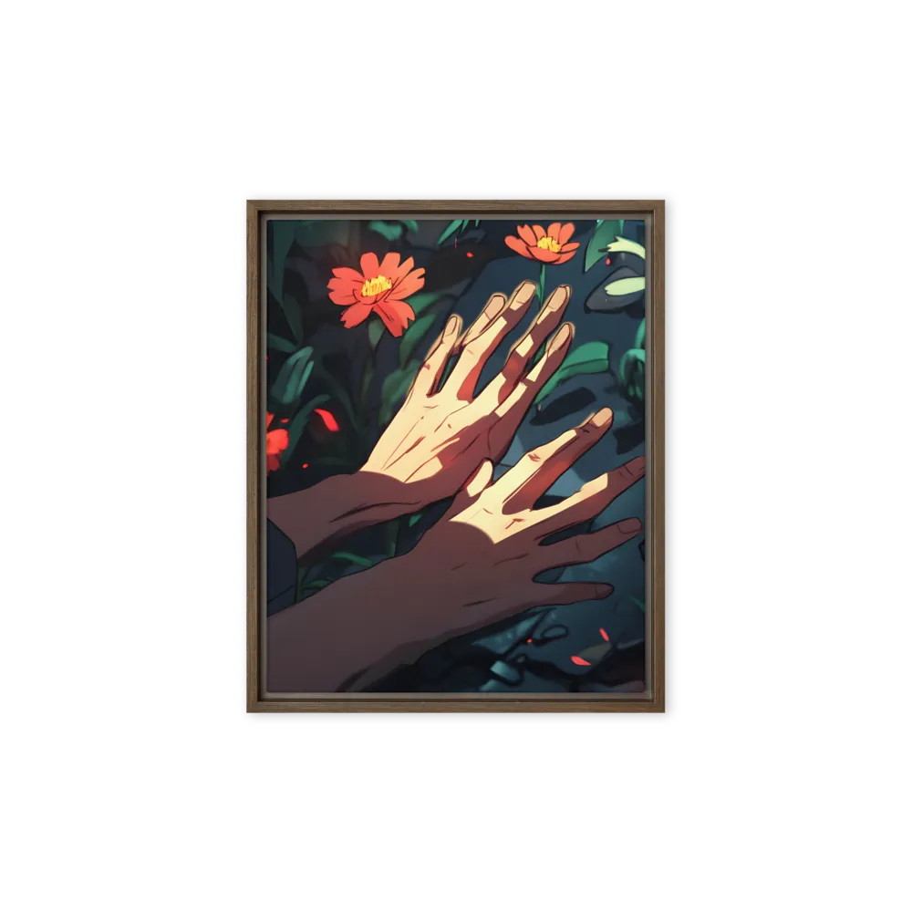 Whispers of Nature | Canvas with Brown Frame | 8″×10″