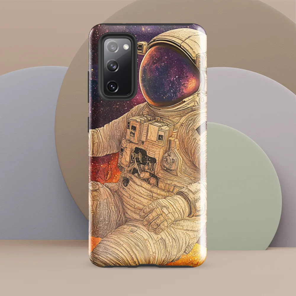 Nebular Mosaic — Seated Astronaut