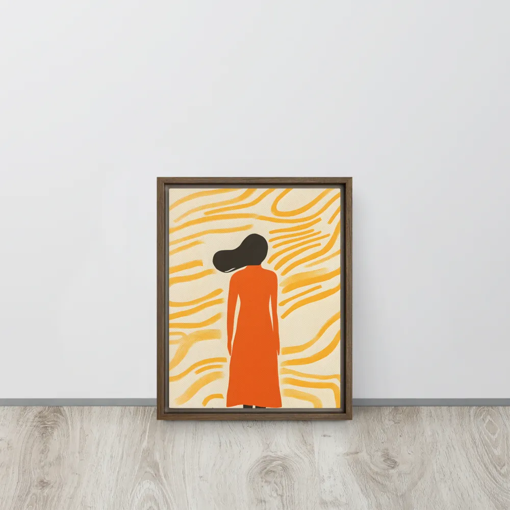 Connection to Serenity | Canvas with Brown Frame | 11″×14″