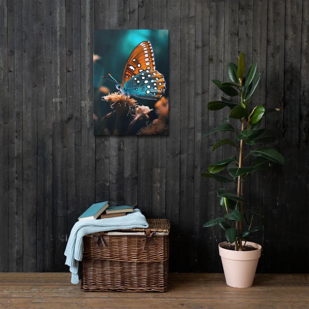 Whispers of Color: The Butterfly's Embrace
