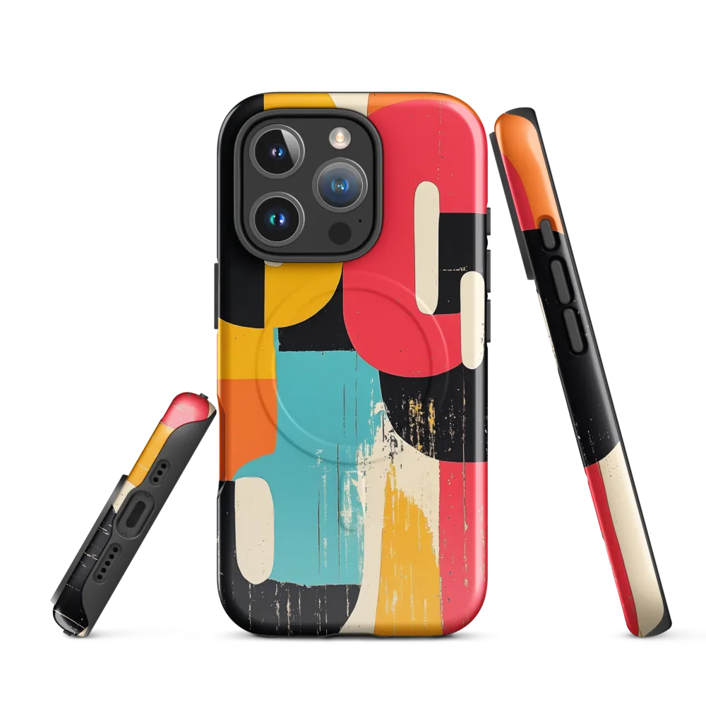 Colorful Curves: Numbers in Harmony | Phone Case |  16 Pro | MagSafe® Tough Case | Glossy