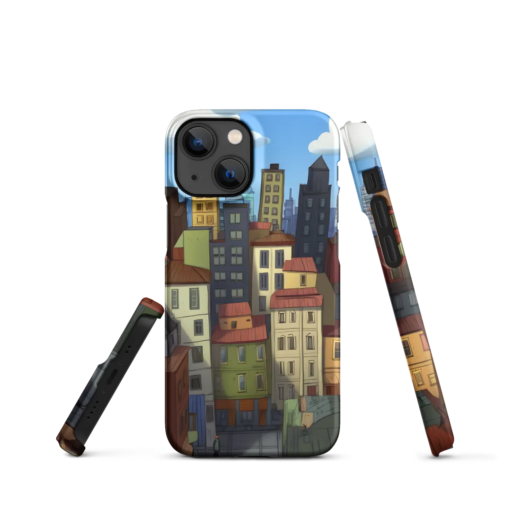 Urban Symphony: A Colorful Cityscape | Phone Case |  13 Mini | Snap Case | Matte