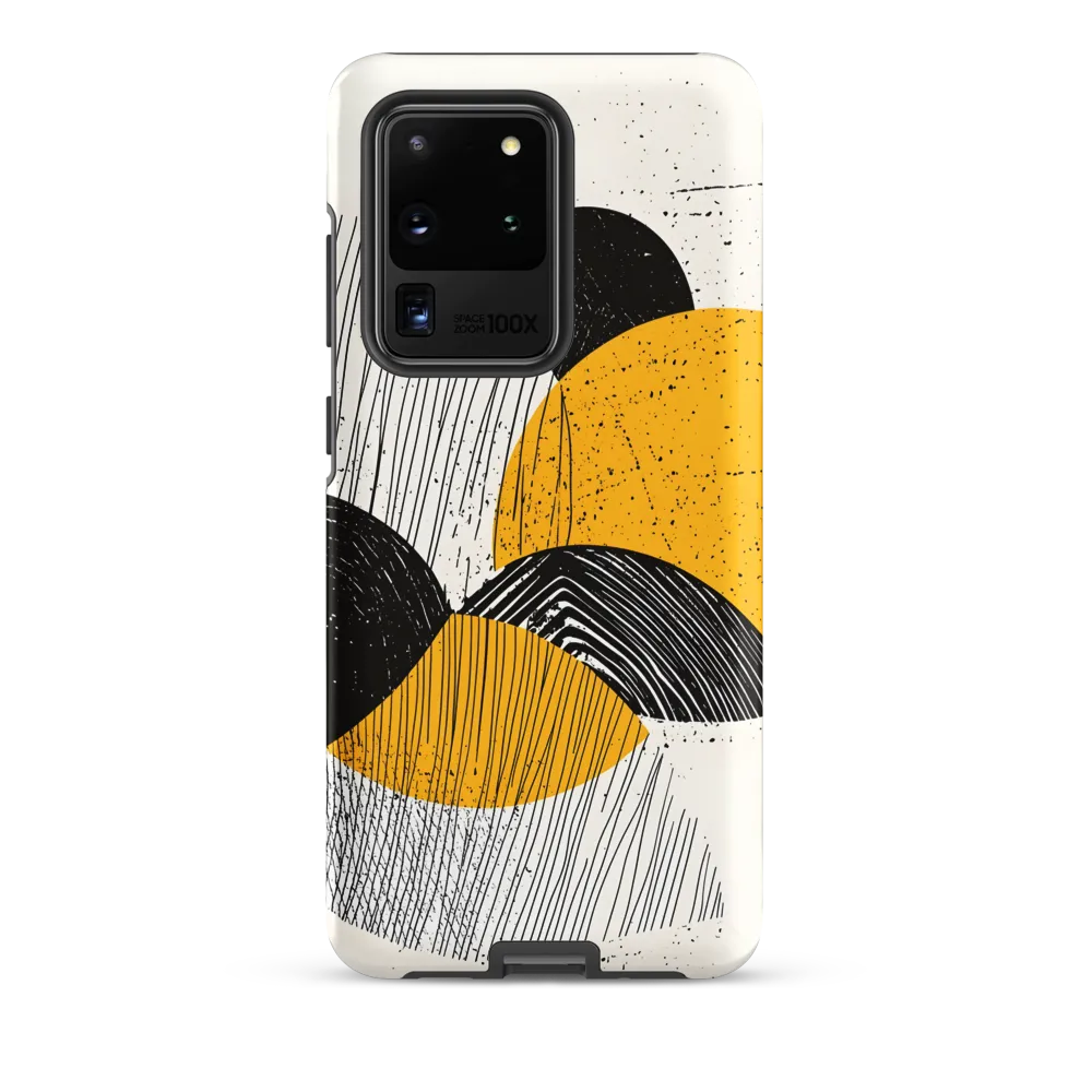 Layered Circles — Yellow & Black