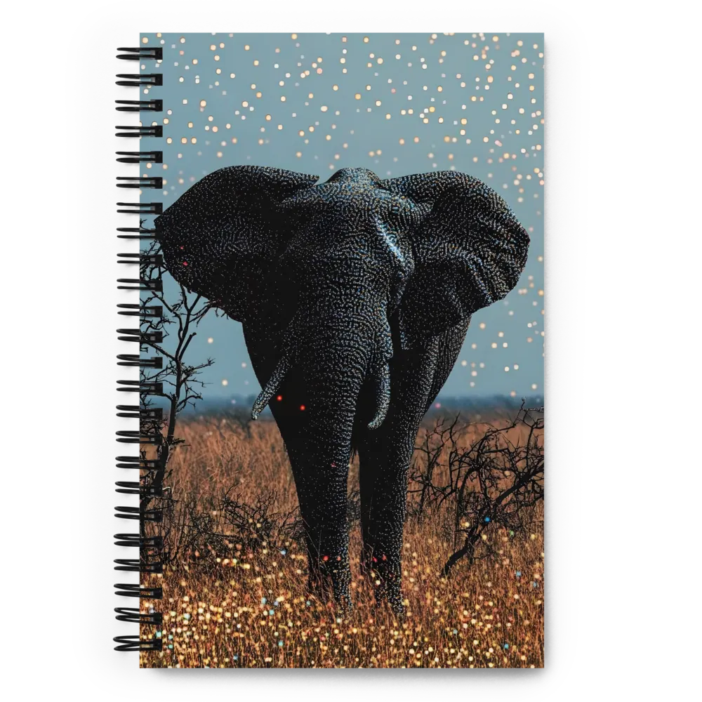 Majestic Presence: The Surreal Elephant | Spiral Notebook