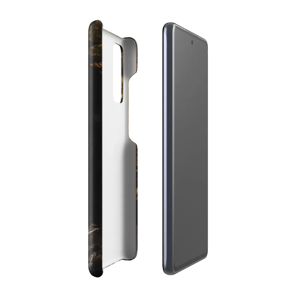 Golden Elegance: A Modern Profile Portrait