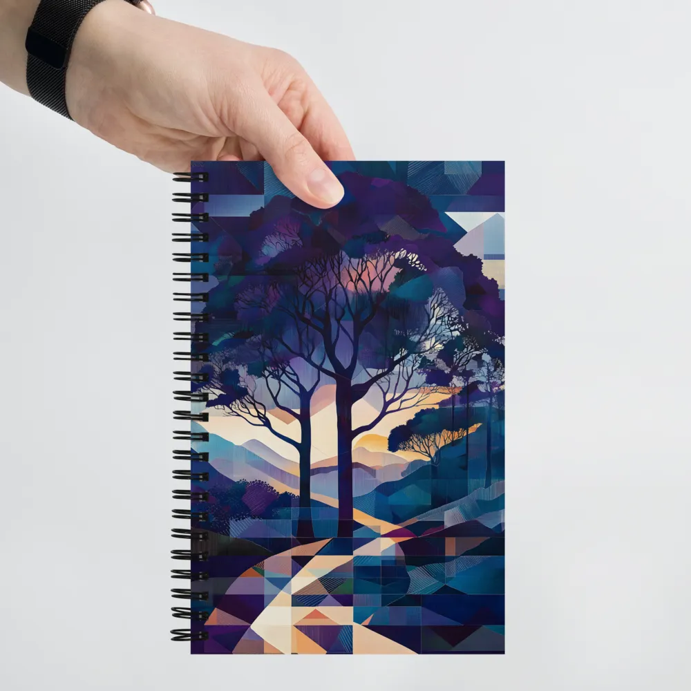 Tranquil Geometry: A Journey Through Color | Spiral Notebook