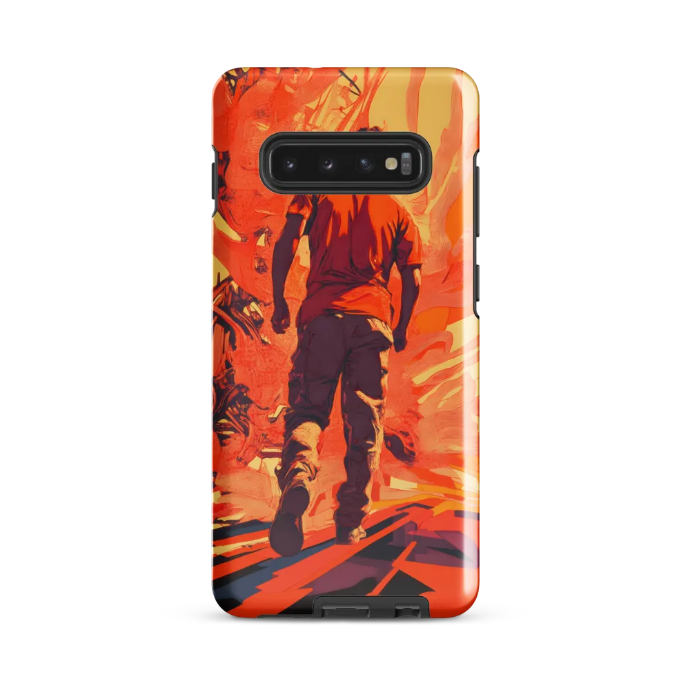 Into the Flames of Motion | Phone Case |  S10 Plus | Tough Case | Glossy