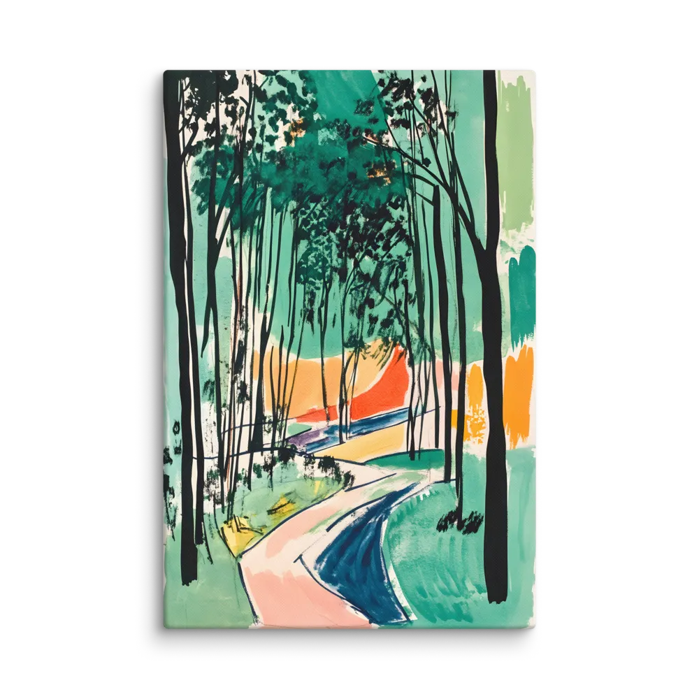 Winding Path Through the Forest | Canvas | 32″×48″