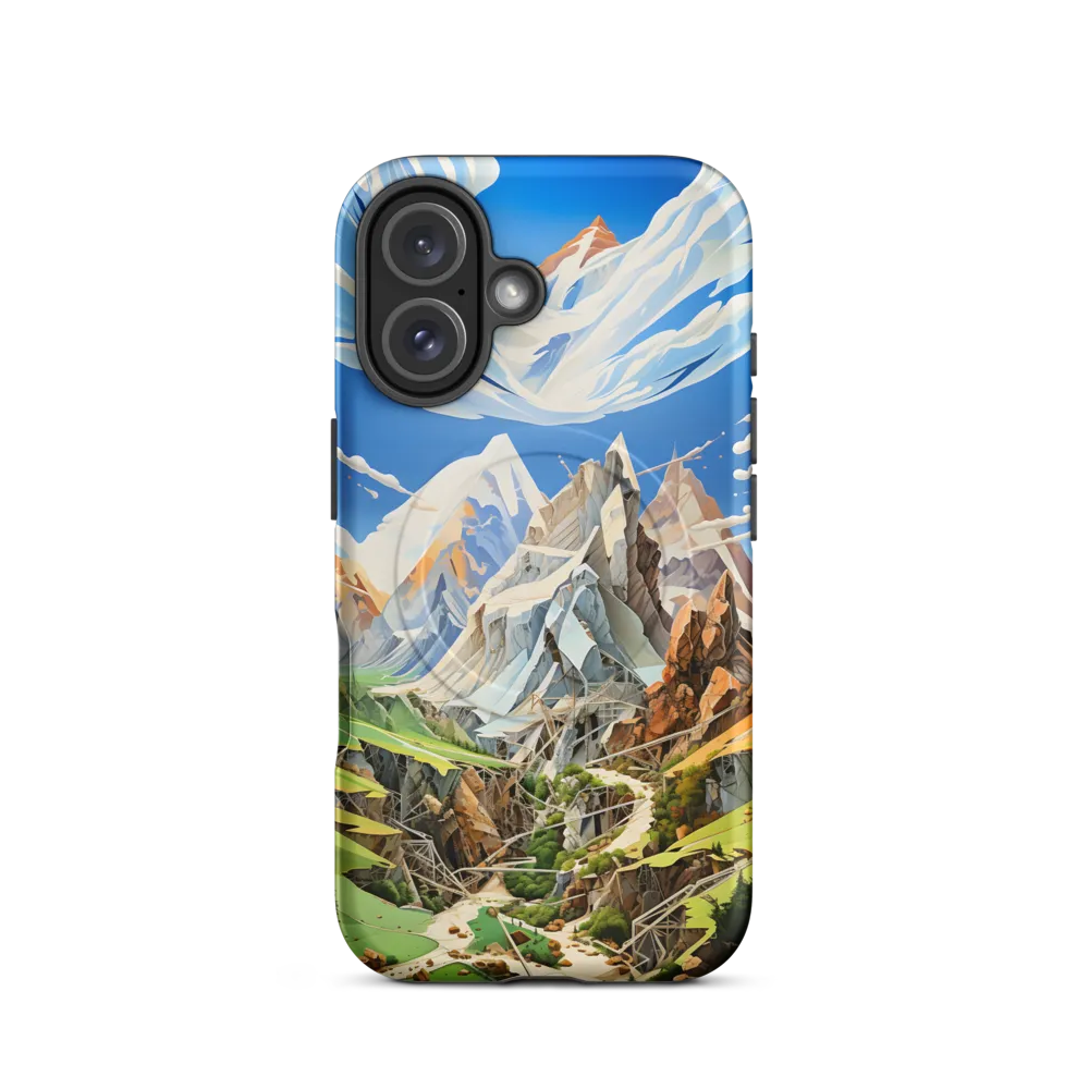 Geometric Symphony of Nature | Phone Case |  16 | MagSafe® Tough Case | Matte
