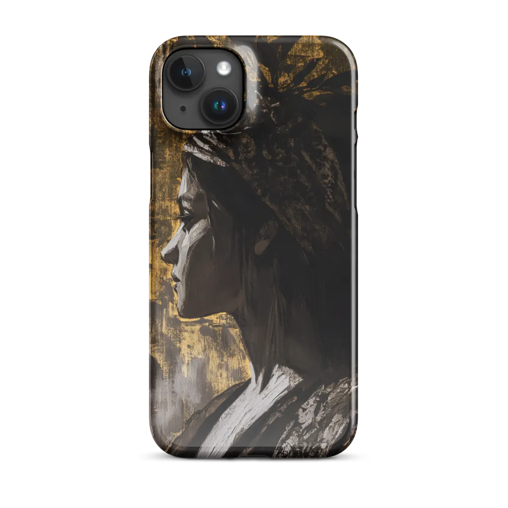 Golden Elegance: A Modern Profile Portrait