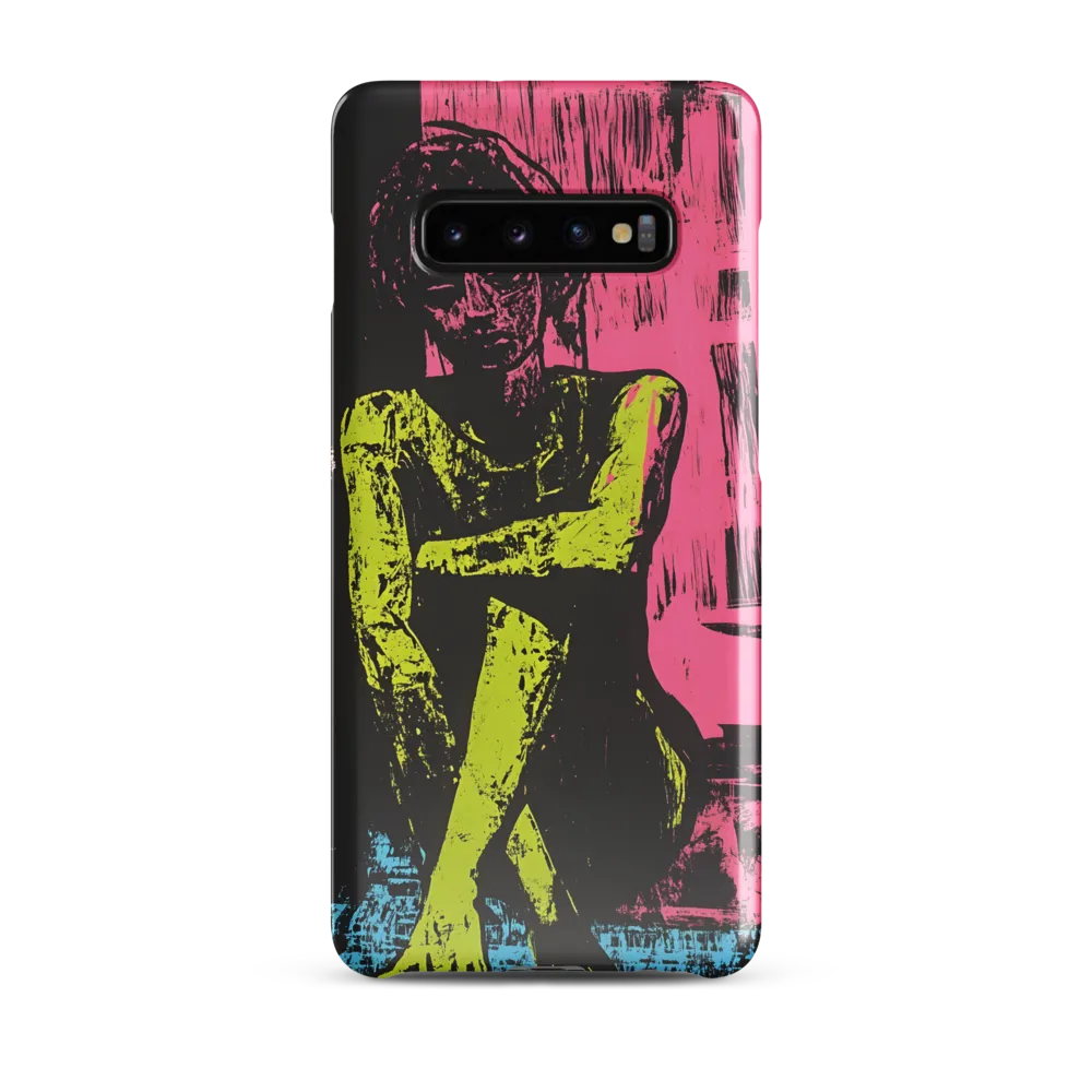 Contemplation in Neon | Phone Case |  S10 Plus | Snap Case | Glossy