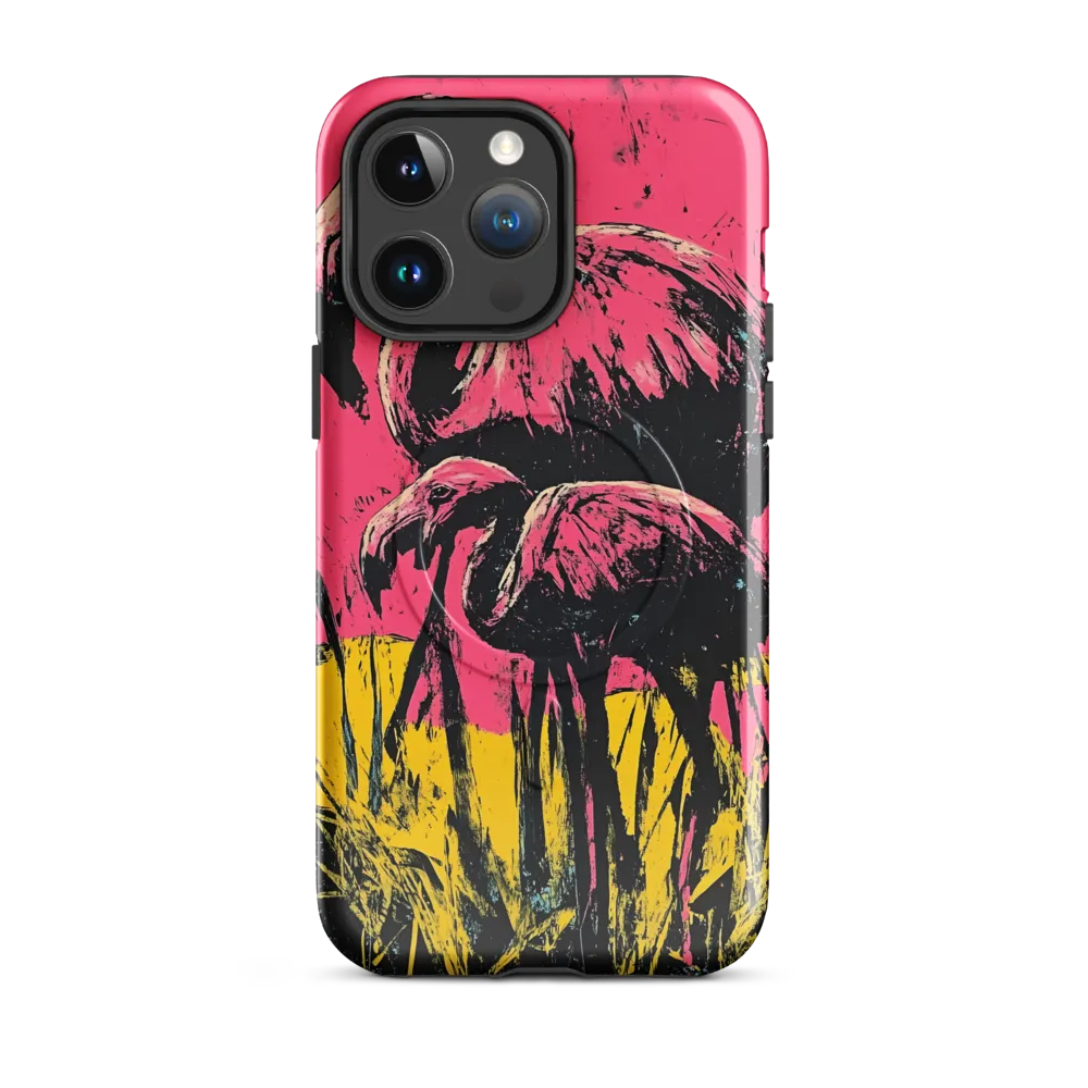 Flamingo Duet: A Pop Art Expression