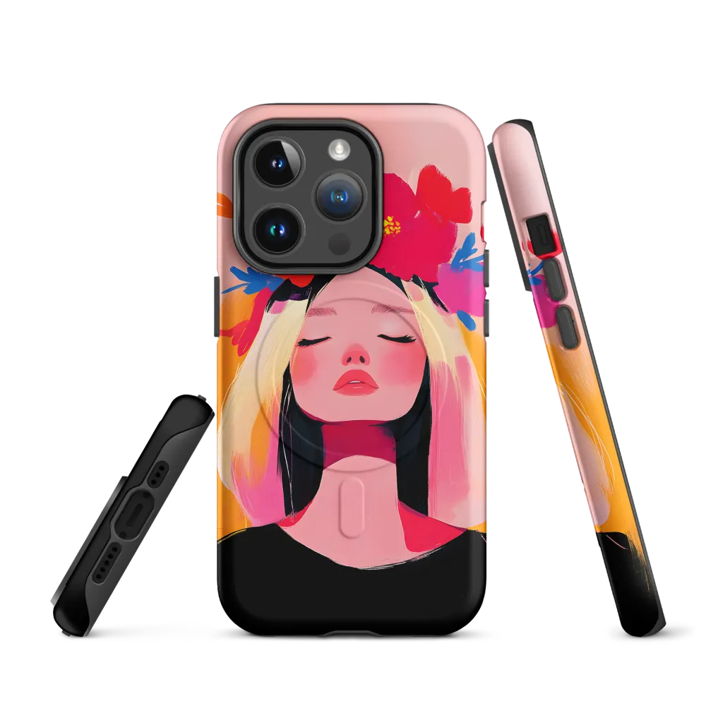 Floral Serenity | Phone Case |  14 Pro | MagSafe® Tough Case | Matte