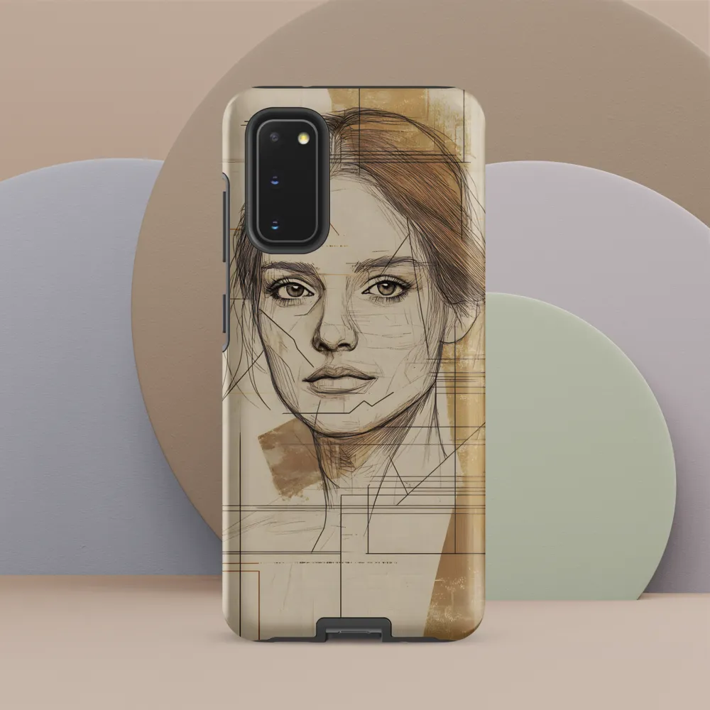 Geometric Elegance: A Modern Portrait