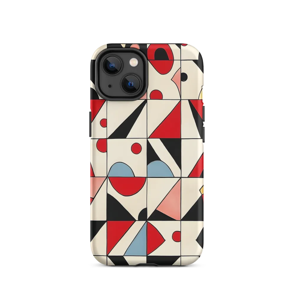 Dynamic Geometric Harmony | Phone Case |  14 | Tough Case | Matte