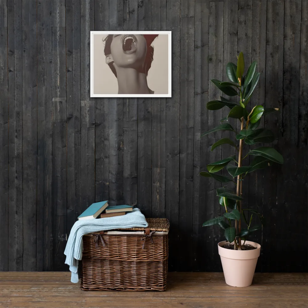 Echoes of Emotion | Canvas with White Frame | 16″×20″